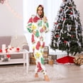 thumbnail image 2 of 1 Piece Adult Onesie Pajamas Cozy & Loose-Fit Sleepsuit Loungewear with Pockets Christmas Cookies Large, 2 of 7