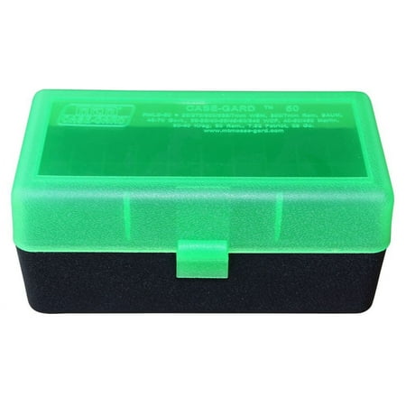 MTM RMLD-50-16T Flip Top Green Rifle Ammo Storage Box NEW Green & Black