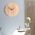 thumbnail image 2 of Reloj de pared 3D de madera nórdica, reloj de pared hueco para habitación de niños/decoración del hogar, 12 pulgadas, 2 of 5
