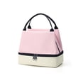 thumbnail image 2 of Dmlowu Lunch Bag for Women, Thermal Tote Insulated Lunch Box with Handle and Zipper, Portable Reusable Cooler Tote Bags for Office Car Picnic Camping Outdoor, 2 of 7