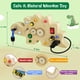thumbnail image 2 of Tabla ocupada para niños pequeños, juguetes Montessori para bebés de 1 a 3 años, tabla ocupada de madera con luz LED, juguetes sensoriales de dinosaurios para niños pequeños, 2 of 5