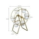 thumbnail image 2 of Soporte para plantas PETSOLA Maceta Estante para flores y 6 soportes móviles para macetas con ruedas dorado, 2 of 8