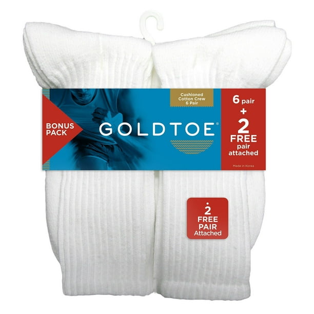 Download GOLDTOE - Gold Toe 8-pk. Cotton Crew Socks 16W Short ...