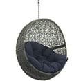 thumbnail image 4 of Modway Hide Outdoor Patio Swing Chair With Stand in Gray Navy, 4 of 8