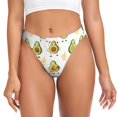 thumbnail image 1 of Balery Lovely Avocado Tangas de Algodón para Mujer con Estampado – Ropa Interior Sexy, Transpirable, G-string-X-Large, 1 of 6