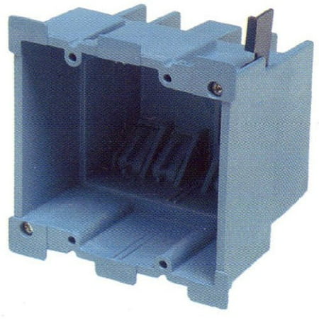 Old Work Electrical Boxes (Carlon BH234R Outlet Box, Old Work, 2 Gang, 3-7/8-Inch Length by 2-3/8-Inch Width by 3-5/8-Inch Depth, Blue, Largest wire fill capacity in.., By Thomas)