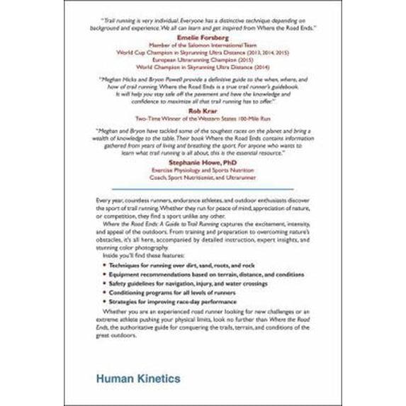 Pre-Owned Where the Road Ends: A Guide to Trail Running (Paperback) 1492513288 9781492513285