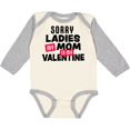 thumbnail image 3 of Inktastic Sorry Ladies My Mom is My Valentine Boys Long Sleeve Baby Bodysuit, 3 of 5