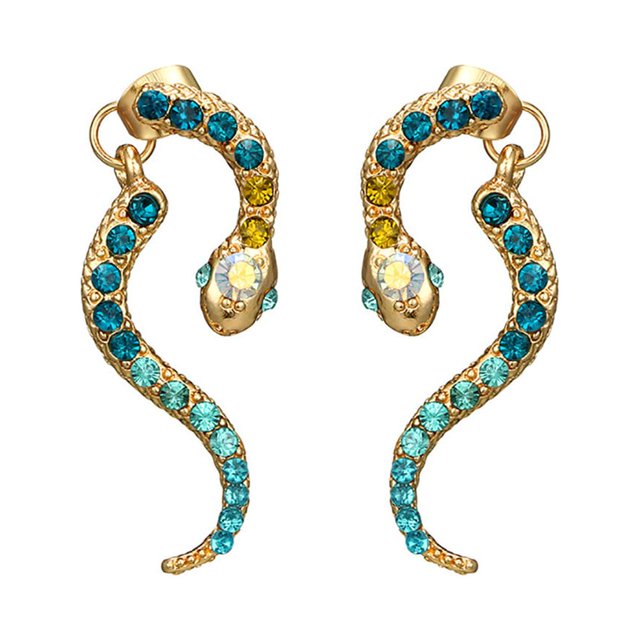 Pendientes vintage de aleación para mujer: pendientes con forma de animales del zodiaco