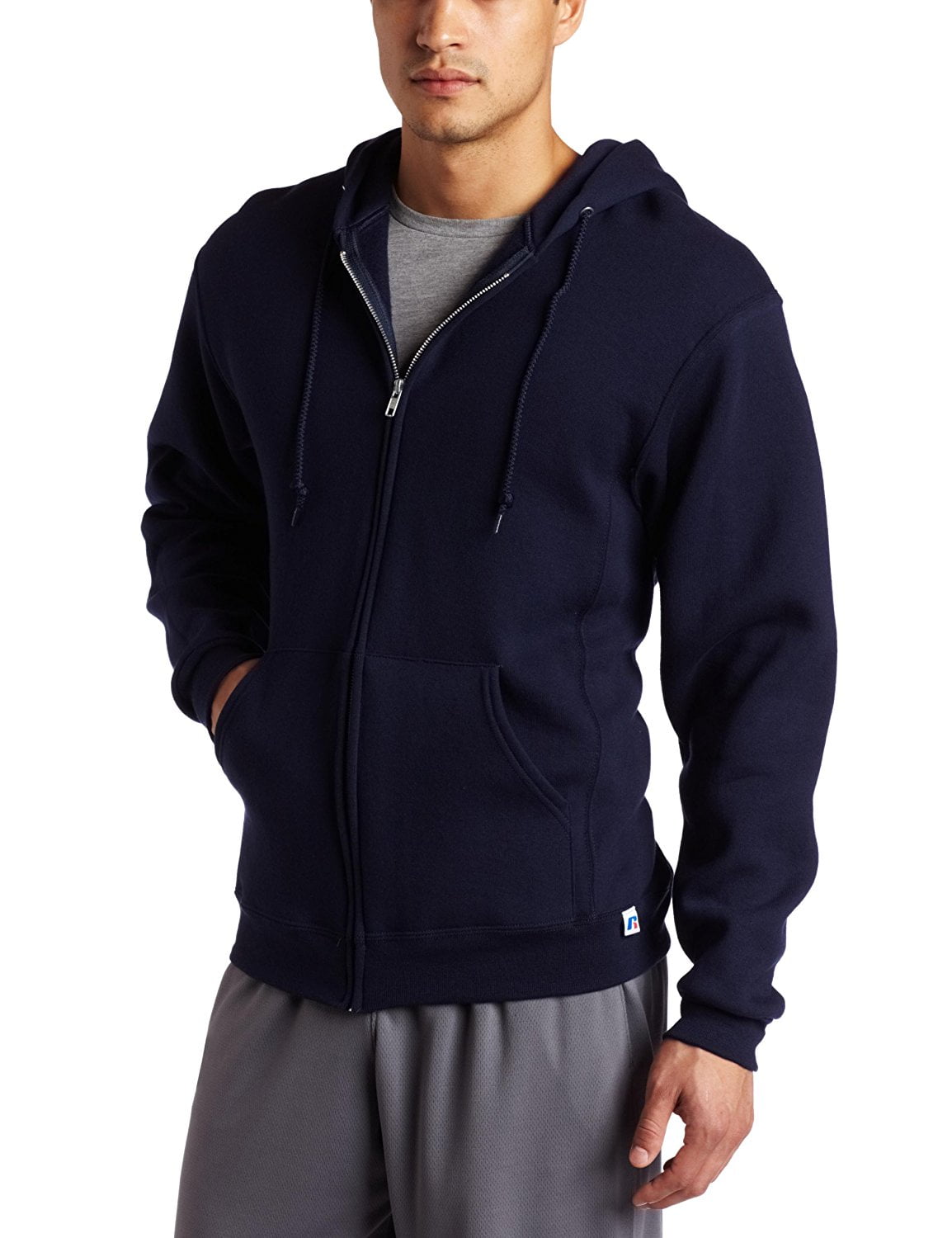 Russell Athletic - Dri Power Men's Hooded Full-Zip Sweatshirt - Walmart.com