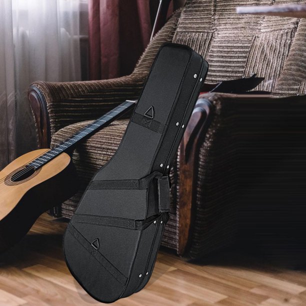 Bolsa de guitarra Gig Bag Protección ligera con bolsillos frontales Caja de almacenamiento de guitarra gruesa resistente al agua Estuche de transporte 1 hombro 41 pulgadas