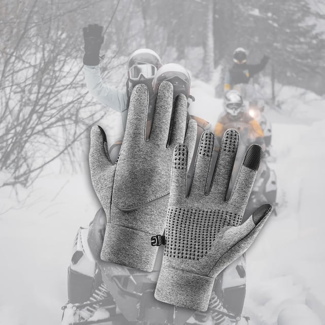 Guantes de invierno Salvador para nieve con pantalla táctil y dedos completos Gris L