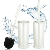PBPBOX Bath Room Brush Tool Toilet Brush Set White 2Pack