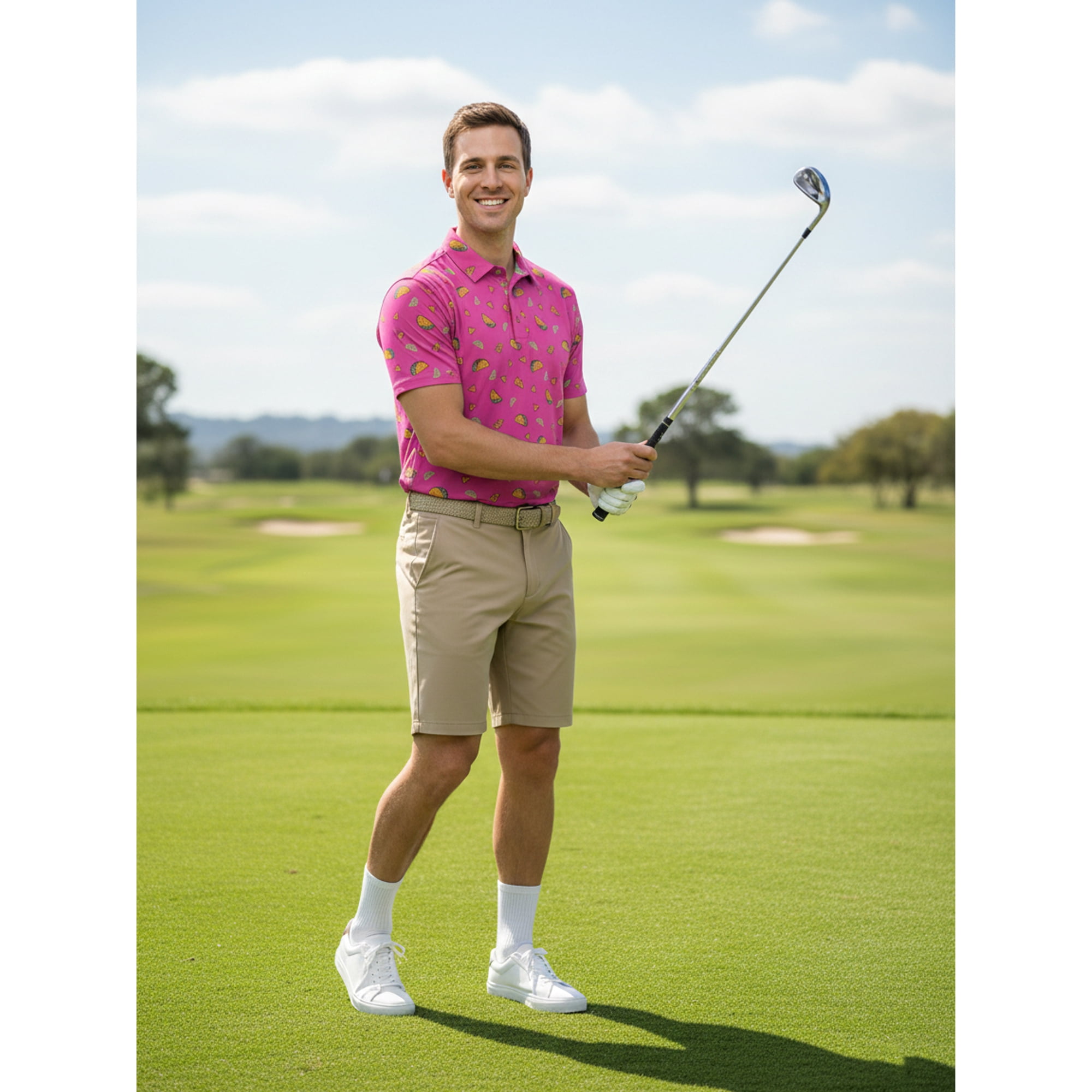 Birdie Bound Men' s & Big and Tall Golf Polo Shirts, Sizes XS-4XLT