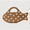 Brown-1, variant on Straw Clutch Purses for Women, Summer Cute and Unique fish Straw Purses and Handbags Woven Raffia Beach Bag