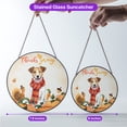 thumbnail image 5 of Happy Thanksgiving Jack Russell Terrier with Turkey Pumpkins Autumn Vibes Stained Glass Suncatcher Parson Jack Dog Lover Window Hanging Sign Decor - 12018, 5 of 5