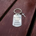 thumbnail image 5 of Inspirational Scripture Metal Key Chains with Cross Pendant - Bible Verse Keychain Religious Gift for Christian, 5 of 13