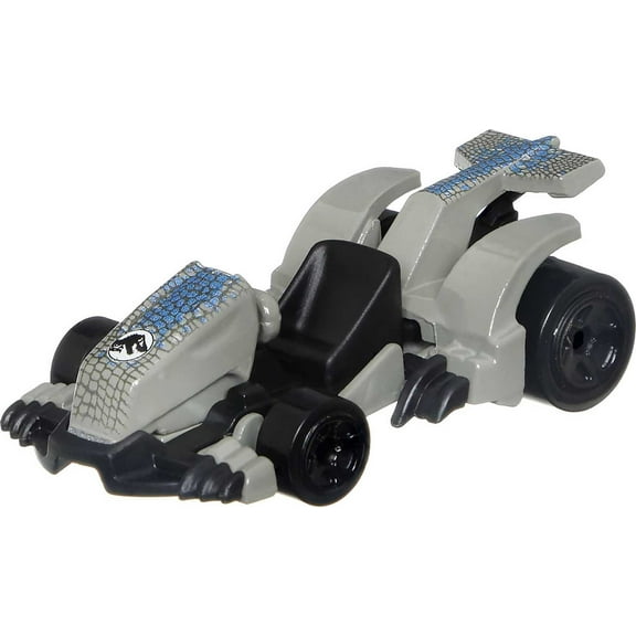 Hot Wheels Jurassic Park Velociraptor 'Beta' Dino Character Car, 1:64 Scale Toy Collectible