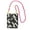 Fuchusia, variant on Lightweight Crossbody Cell Phone Purse Bag with Arm Band, Wallet & Key Pouch for Walking, Travel and Hiking, Overlapping Rectangles, Pink