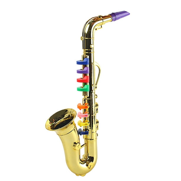 Accesorios para Fiestas Saxofón Juguete Juguete para Saxofón Accesorios Aprendizaje para (dorado)