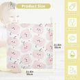 thumbnail image 2 of Dreamtimes 3 PCS Pink Kawaii Pumpkins Baby Muslin Washcloths, Happy Halloween Face Towel Burp Cloths Ultra Soft Absorbent Cotton Bath Wipes Towels for Newborn Boys Girls, 2 of 7