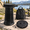 Black-Standard, variant on Black Standard XXL Collapsible Telescoping Camping Stool with Cushion
