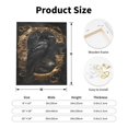 thumbnail image 2 of Sikiie Gothic Raven Portrait Print Canvas Decorative Hanging Painting, Anti-shrinkage Hanging Frame, Suitable for Home, Office Wall Decorations, 2 of 6