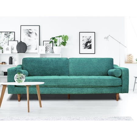 Turquoise Upholstered Reclining : 90.00 In D X 38.00 W 33.00 H, 130.00 Lb Corduroy: Upholstered, Depth, Width, Height,