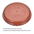 thumbnail image 3 of Unique Bargains 5.3' Plastic Wave Round Plant Pot Saucer Flower Drip Tray, Red 4 Pack, 3 of 5