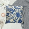thumbnail image 2 of Creowell Blue Floral Pillow Covers, Blue and White Throw Pillows, Chinoiserie Pillow Cover, Blue Throw Pillows for Couch, Pillow Cover, 2 of 5