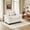 White-Chenille, variant on Sophia&William Sectional Sofa Sets, Oversized Cloud Couch Set 5-Seat Chenille Modular Sectional Sofa with 5 Pilliows & Deep Seat, White