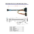 thumbnail image 2 of MCIO 38 Pin PCIe GEN 5 to U.3 (SFF-8639) Cable -100CM, 2 of 3