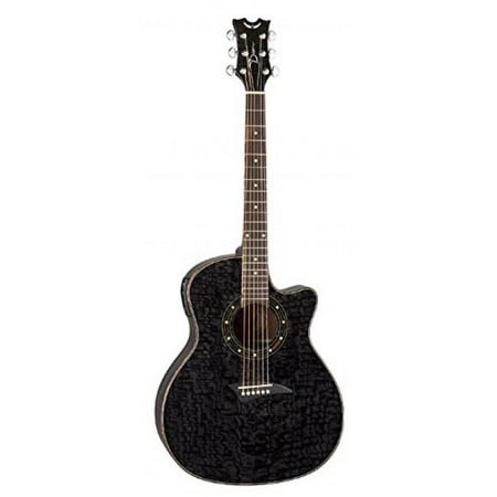 Dean Exotica Quilt Ash Acoustic/Electric - Trans Black