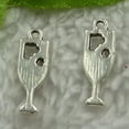 thumbnail image 2 of K-KED 400pcs tibet silver Wine Glass charms 20X7mm B3372, 2 of 3