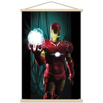 Marvel Comics - Iron Man - Energy Wall Poster with Wooden Magnetic Frame, 22.375" x 34"