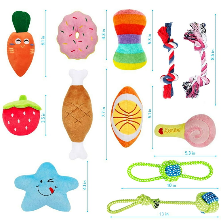 12 Pack Puppy Toys Durable Chew Toys for Puppies Cute Puppy Toys for Teething Small Dogs Non Toxic and Safe Ropes Chew Toys