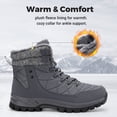 thumbnail image 4 of Fittington Men's Wide Warm Lined Winter Boots Lightweight Slip-Resistant Outdoor Snow Boots for Men, 4 of 11