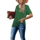 thumbnail image 4 of Camiseta Suelta con Cuello en V y Manga Corta Lunivop Verde XXL, 4 of 4