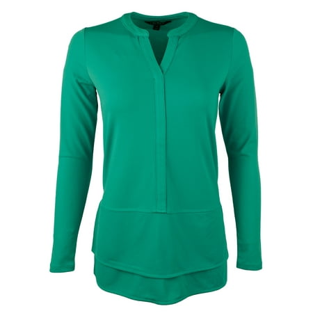 Women's Layered Jersey Top-TT-L
