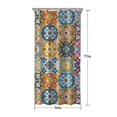 thumbnail image 5 of Blue Boho Bohemia Floral Geometric Pattern Shower Curtain 36"x72" ,Bathroom Decorative Shower Curtains Set with 12 Hooks,Modern Waterproof Washable Shower Curtain, 5 of 6