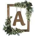 thumbnail image 2 of BKER Wooden Alphabet Wreath For Wall Home Living Room Bedroom Decorative Letter Sign With Hook And Rope For DIY Word Display, 2 of 6