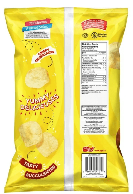 Lay's Classic Potato Chips, 235g (4 Pack)