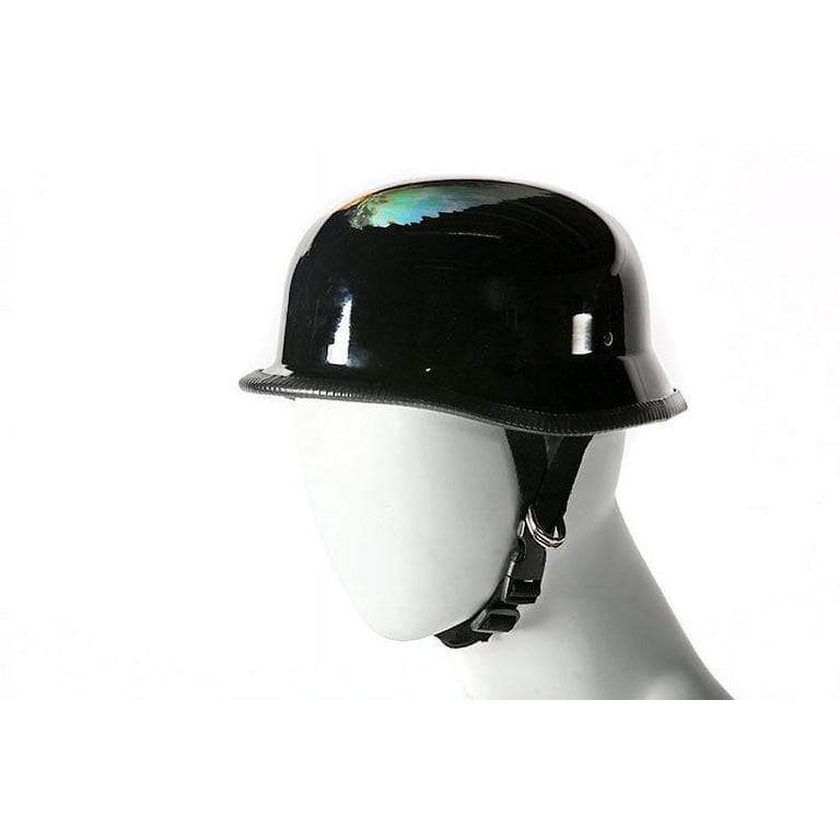 Dealer Leather HC106-XL German Shiny Novelty Motorcycle Helmet