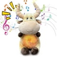 thumbnail image 4 of YOHAVEN Plush Bull Breathing Toy with Lights Music Motion, Stuffed Anxiety Relief Soothing Sleep Companion Early Education Doll for Relaxation Bedtime Gift Decor, 4 of 9
