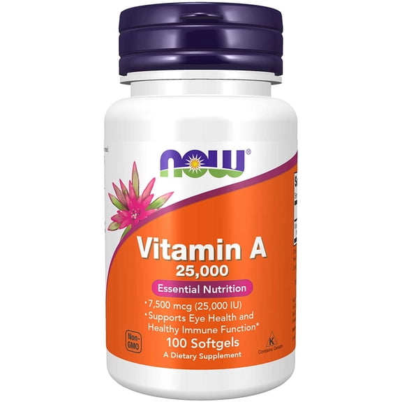 NOW Foods Vitamin A 25,000 IU - 100 Softgels