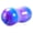 Blue & Purple, variant on PlayZap Peanut Ball for Kids Adults,Exercise Ball for Physical Therapy