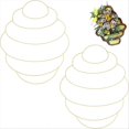thumbnail image 2 of Bee wire wreath frame, spring and summer patio porch decoration, 2 of 4