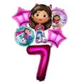 thumbnail image 3 of Globos con números de color rosa y morado para casa de muñecas Gabby, 6 unidades, 1, 2, 3, 4 y 5, decoración para fiesta de cumpleaños de niña, suministros para baby shower, juguetes para niños, 3 of 5