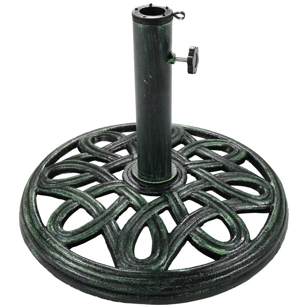 Green Patio Umbrella Base in the Patio Umbrella Bases