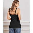 thumbnail image 5 of Attraco Womens Tank Top with Built-in Padded Bra Adjustable Wide Strap Camisole Cotton Cami Shirts, 5 of 6